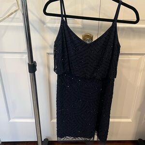 Adrianna Papell Beaded Mini Dress